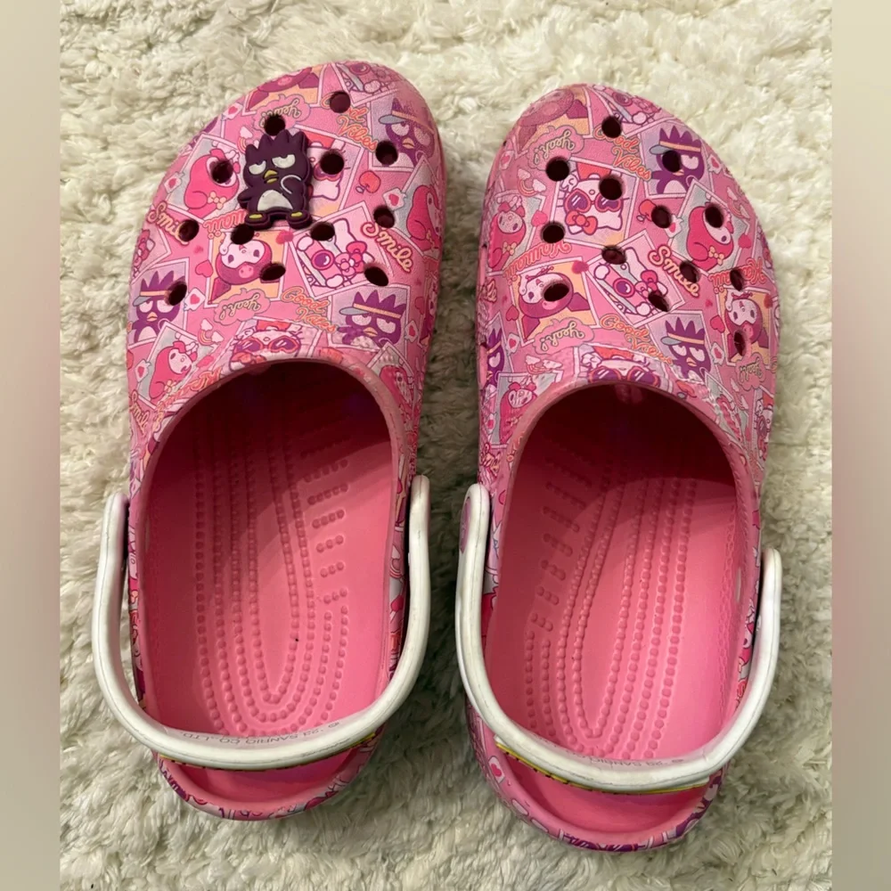 Crocs Hello Kitty and Friends Classic Pink Clogs CROCS Youth Girl Size 3